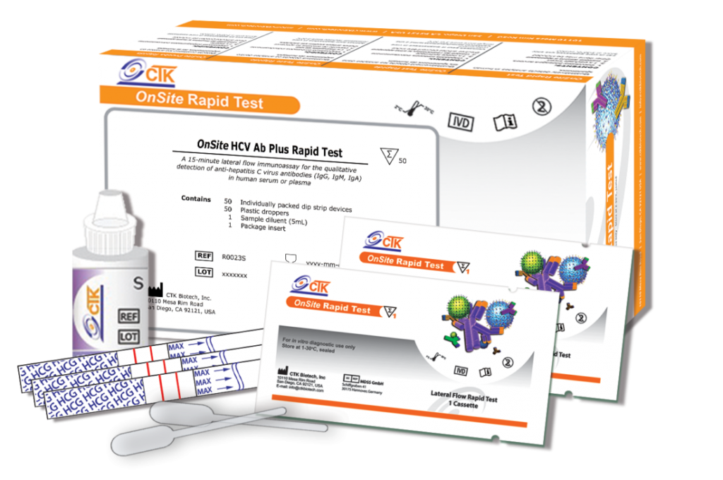 Prueba Rápida Hepatitis C en Casete OnSite HCV Ab Plus ...