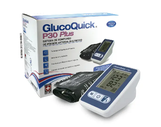 Tensiómetro Digital Automático GlucoQuick P30a - Diabetrics/Procaps