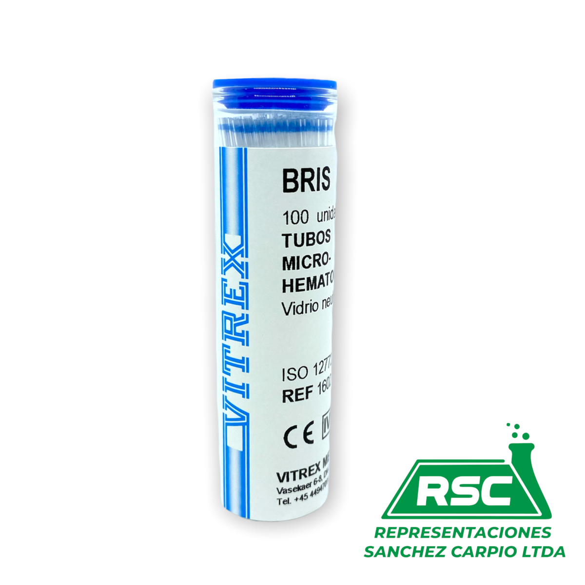 Microhematocrito Azul Sin Heparina x 100 und - Vitrex ...
