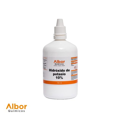 Hidróxido de Potasio KOH 10% x 100 ml Albor