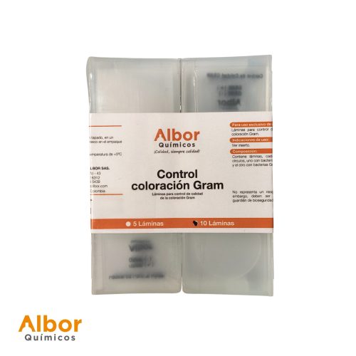 Láminas Control Coloración Gram Albor