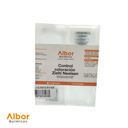 Láminas Control Coloración Ziehl Neelsen Albor