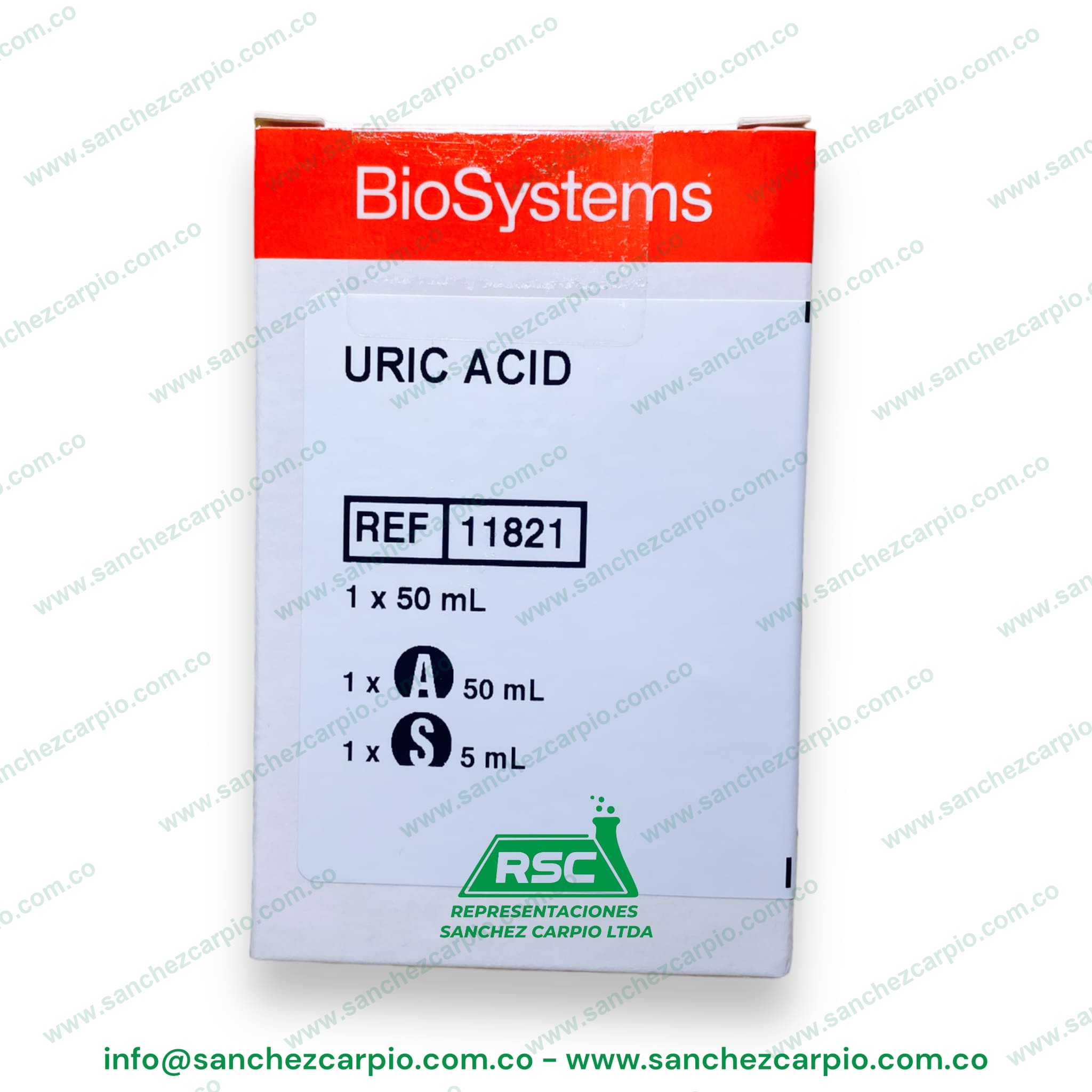 Ácido Úrico 1 x 50 ml Biosystems REF 11821