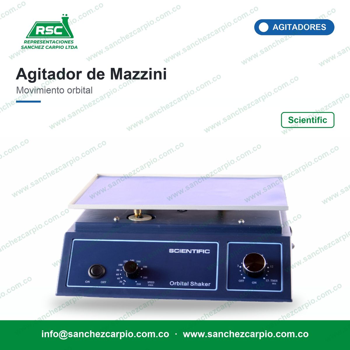 Agitador de Mazzini Orbital Scientific - Sánchez Carpio