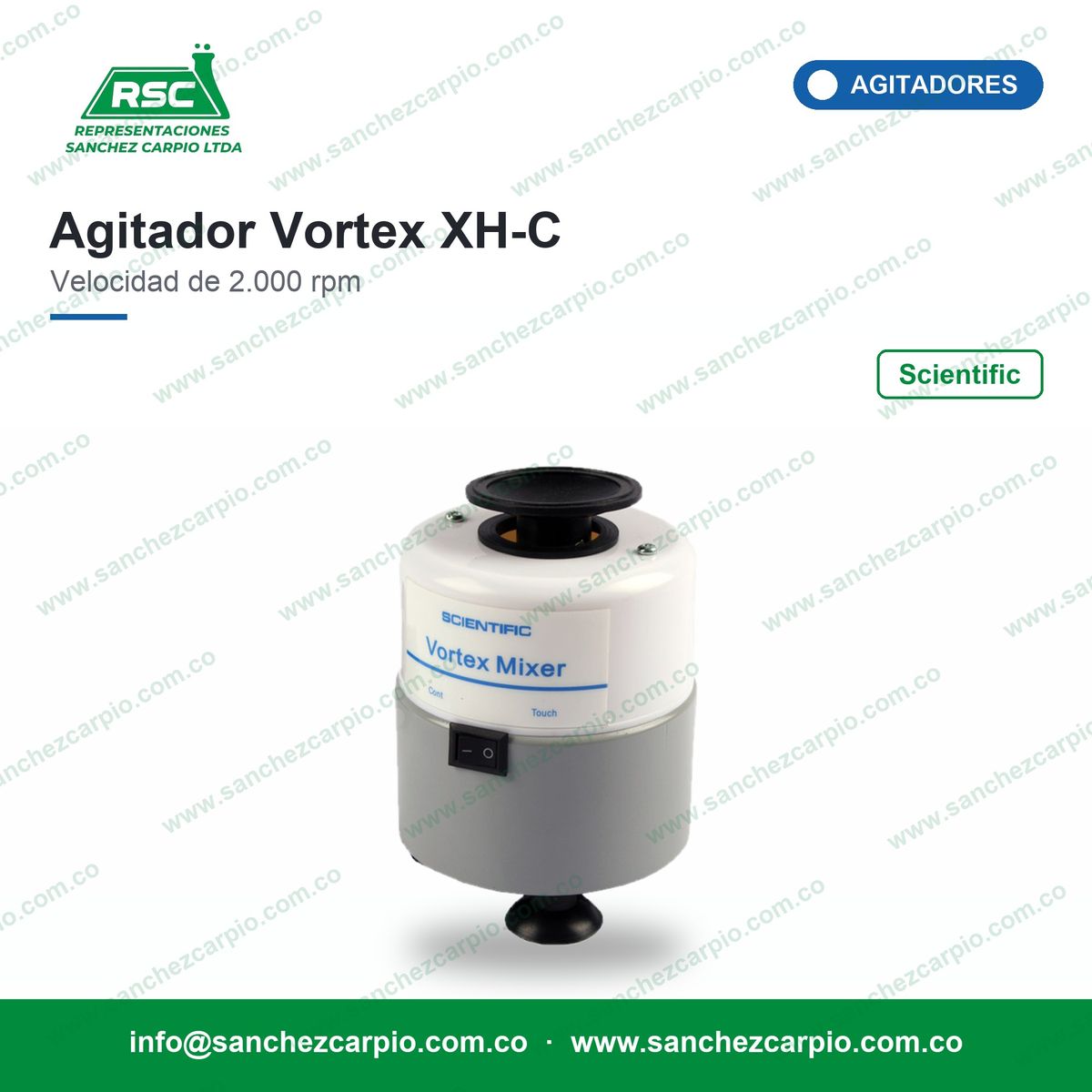 Agitador Vortex Scientific XH-C - Sánchez Carpio