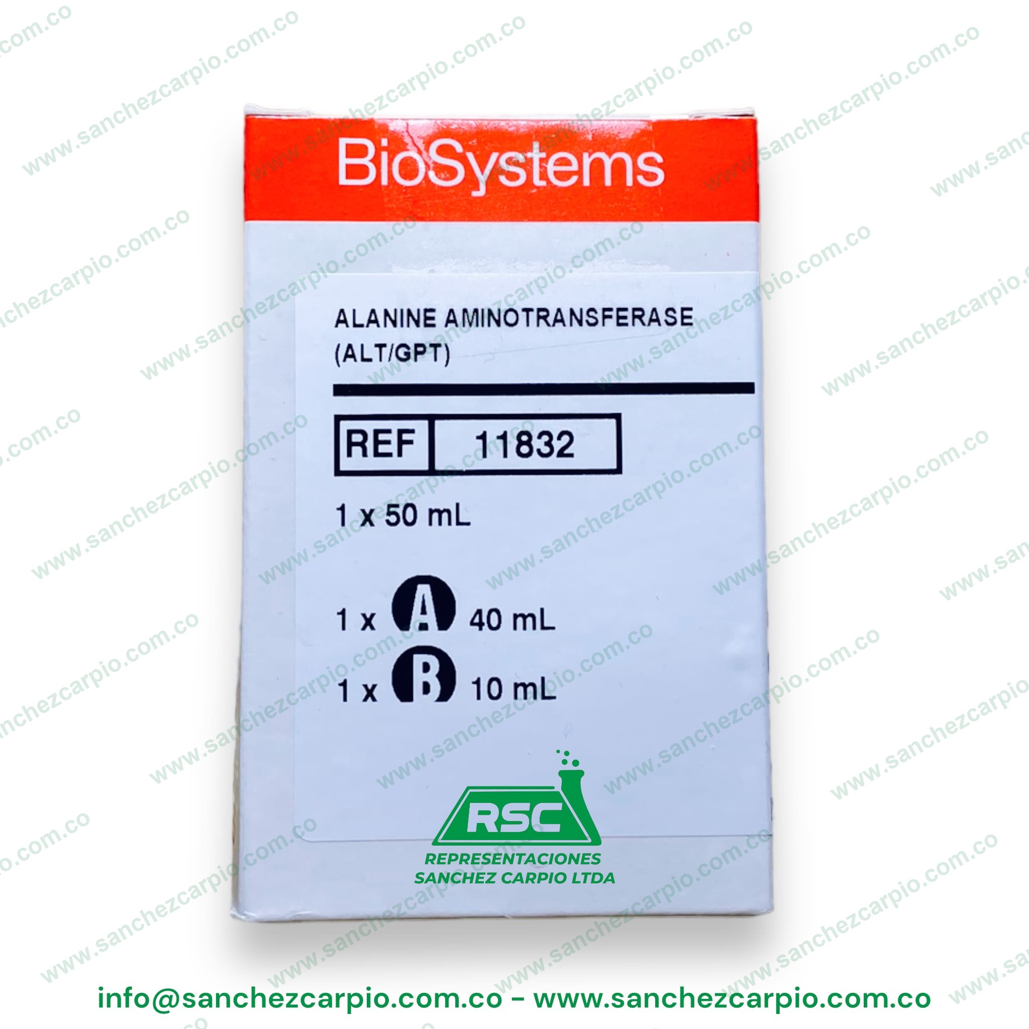 Alanina Aminotransferasa (ALT/GPT) 1 x 50 ml Biosystems REF 11832