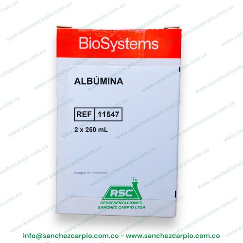 Albúmina 2 x 250 ml Biosystems REF 11547