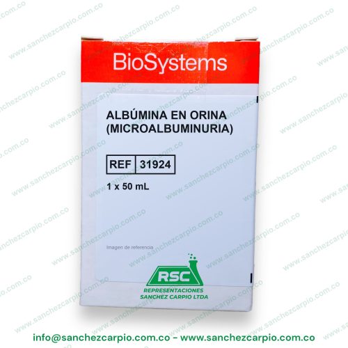 Albúmina en Orina (Microalbuminuria) 1 x 50 ml Biosystems REF 31924