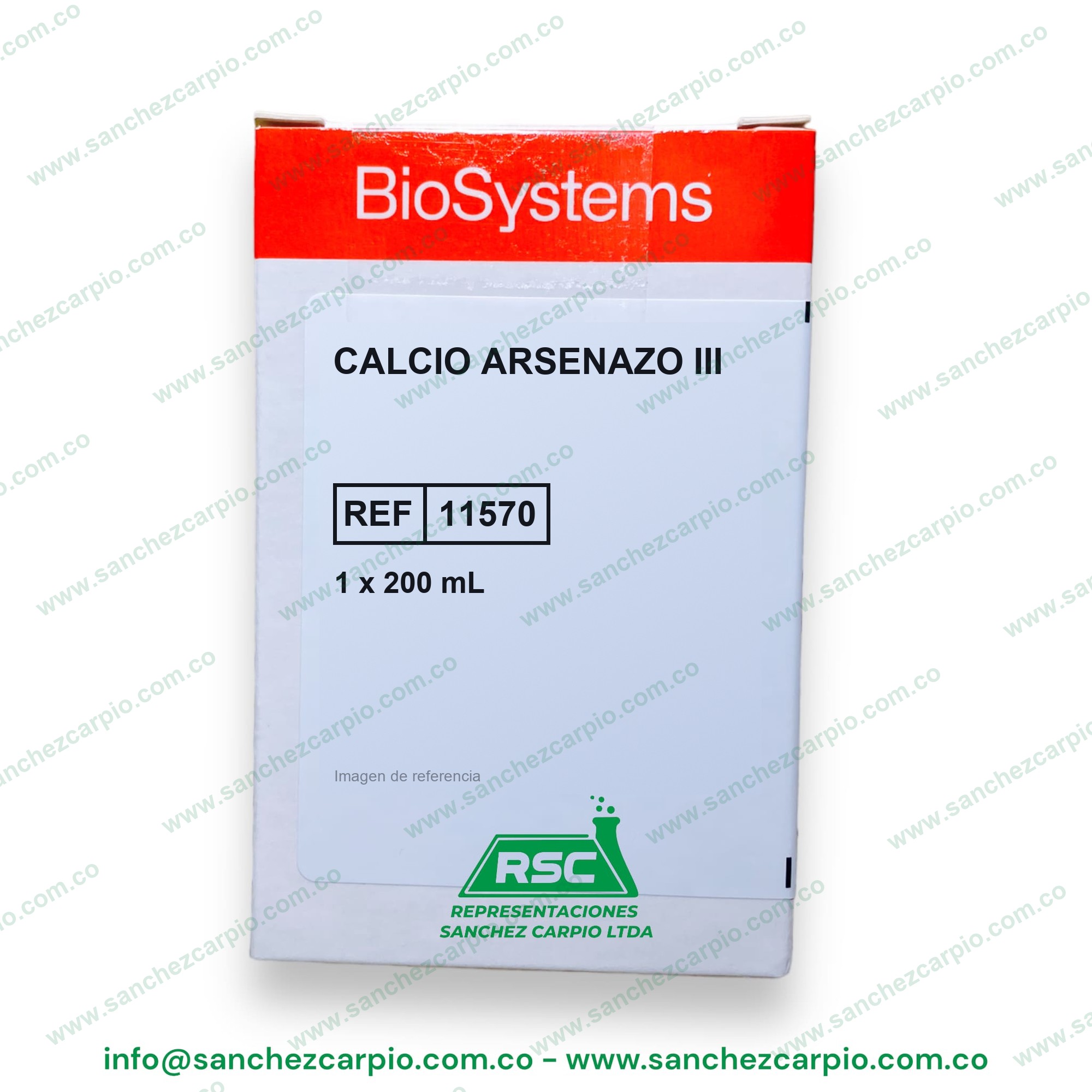 Calcio Arsenazo III 1 x 200 ml Biosystems REF 11570