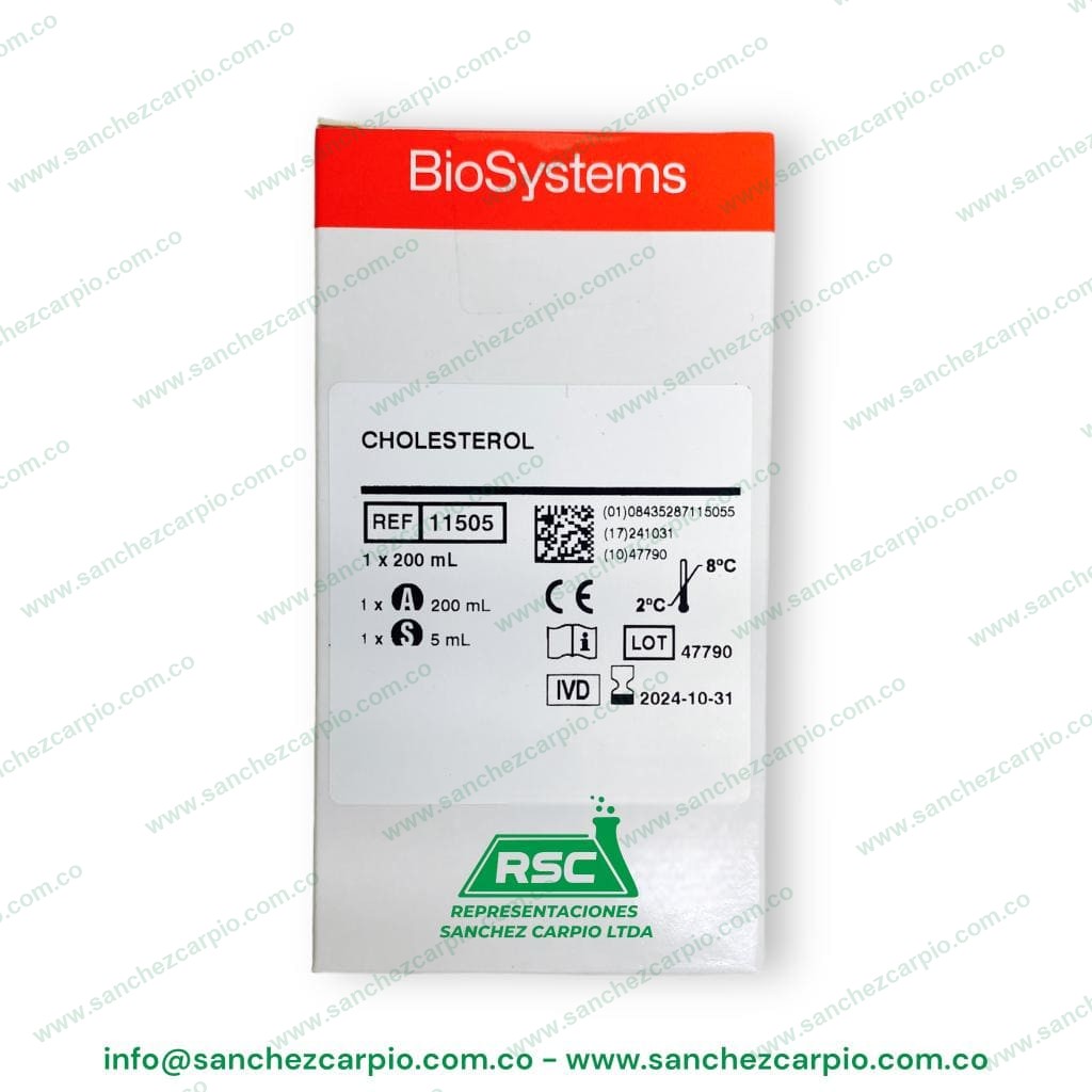 Colesterol 1 x 200 ml Biosystems REF 11505