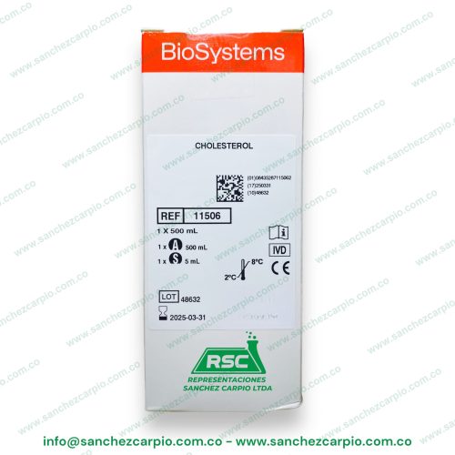 Colesterol 1 x 500 ml Biosystems REF 11506