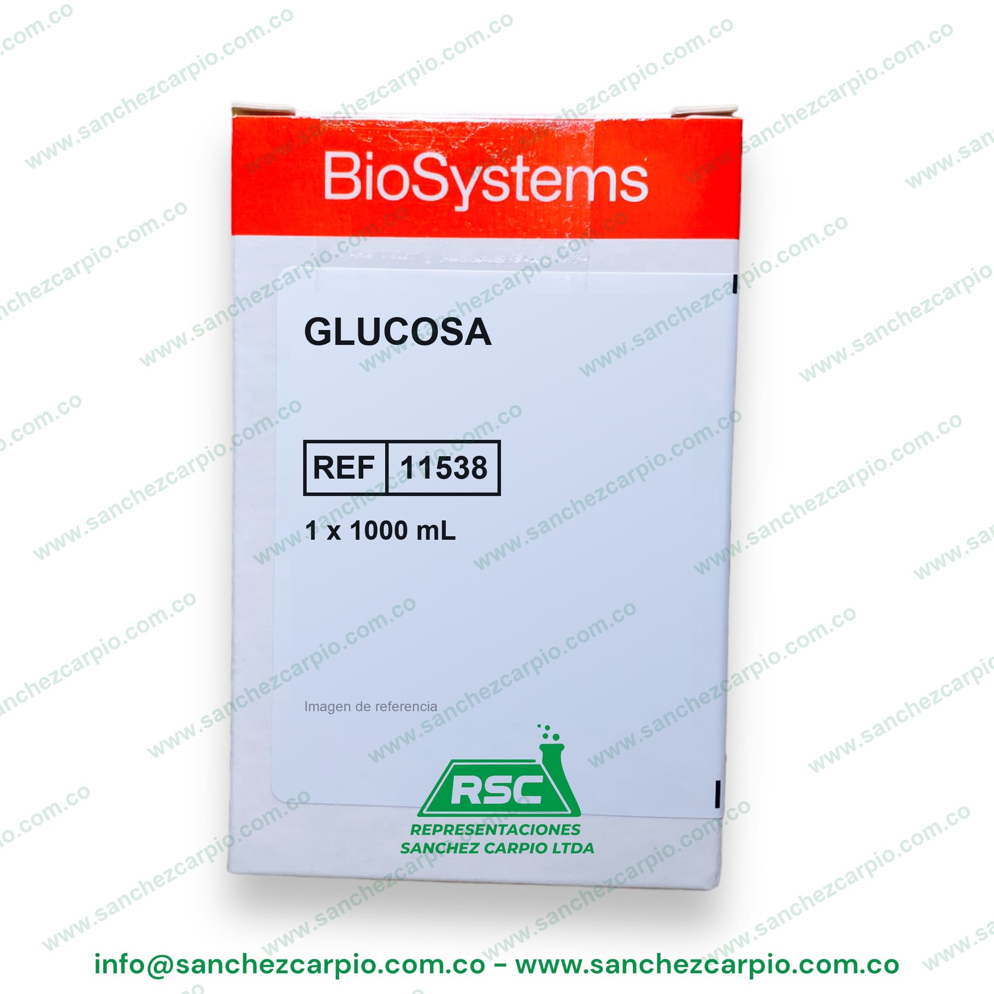 Glucosa 1 x 1000 ml Biosystems REF 11538