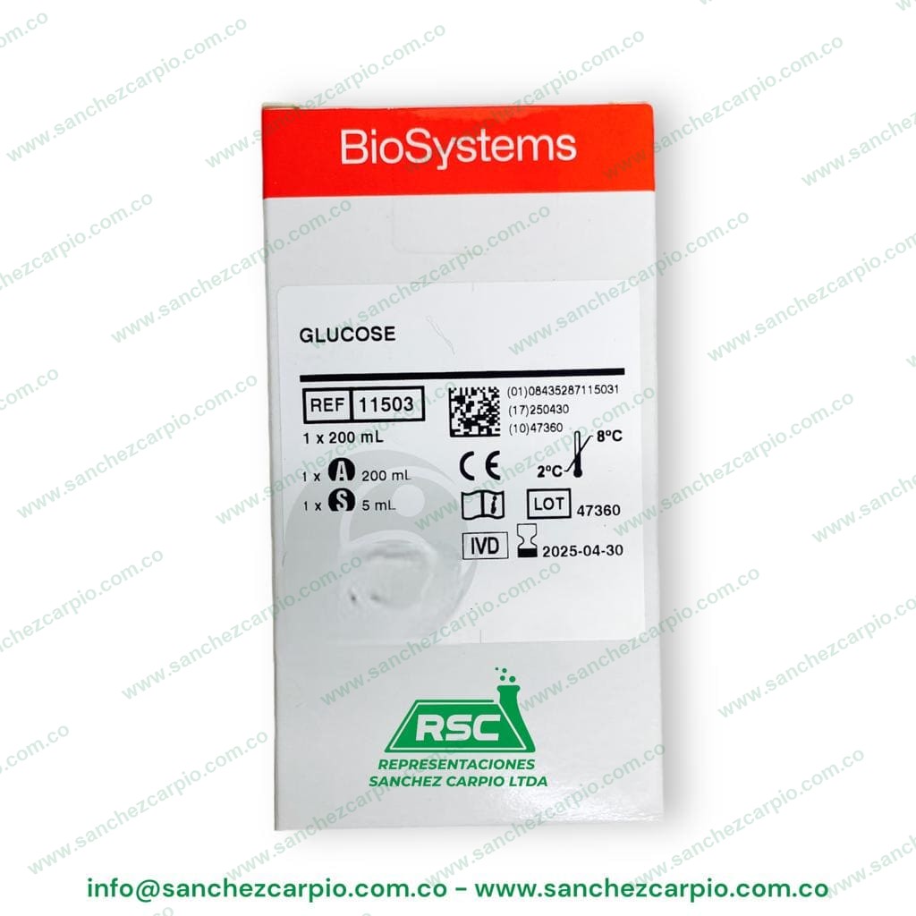 Glucosa 1 x 200 ml Biosystems REF 11503