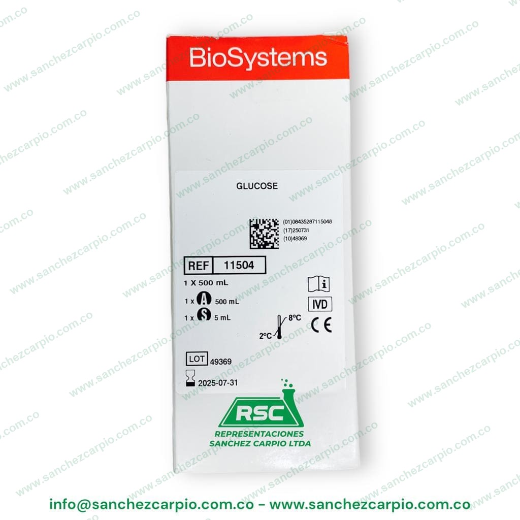 Glucosa 1 x 500 ml Biosystems REF 11504