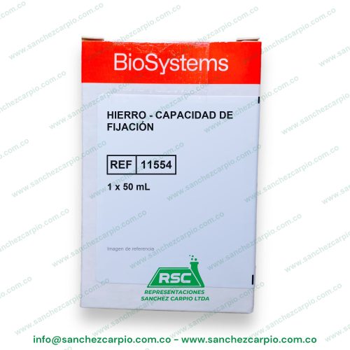 Hierro - Capacidad de Fijación 1 x 50 ml Biosystems REF 11554