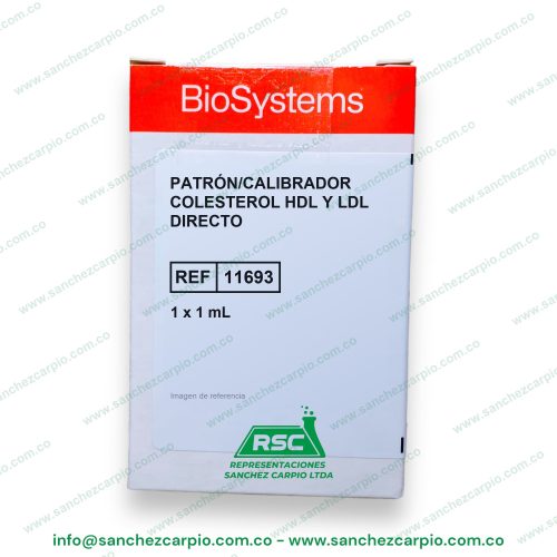 Patrón/Calibrador Colesterol HDL y LDL Directo 1 x 1 ml Biosystems REF 11693