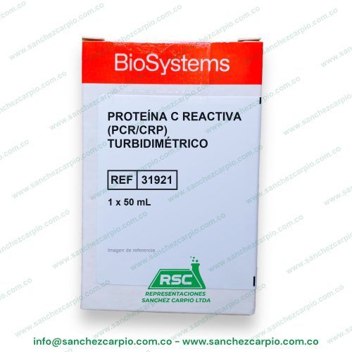 Proteína C Reactiva (PCR/CRP) Turbidimétrico 1 x 50 ml Biosystems REF 31921