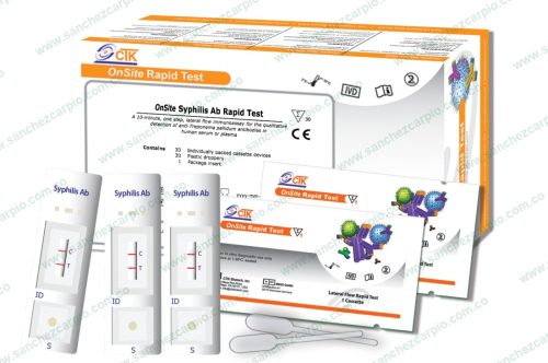 Prueba Rápida de Sífilis Anticuerpos en Casete (Sangre Total/Suero/Plasma) Kit x 30 - CTK Biotech - Sánchez Carpio