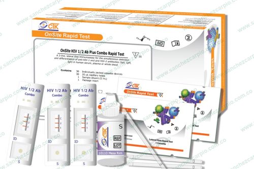Prueba Rápida HIV 1/2 Anticuerpos en Casete (Sangre Total/Suero/Plasma) Kit x 30 - CTK Biotech - Sánchez Carpio