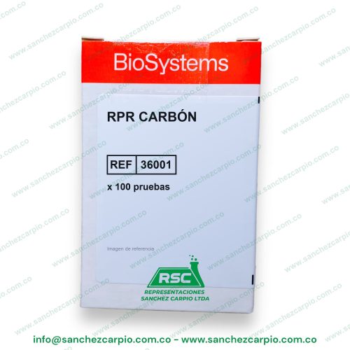 RPR Carbón x 100 pruebas Biosystems REF 36001