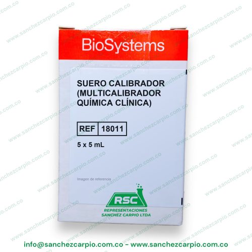 Suero Calibrador (Multicalibrador Química Clínica) 5 x 5 ml Biosystems REF 18011