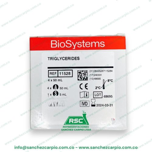 Triglicéridos 4 x 50 ml Biosystems REF 11528